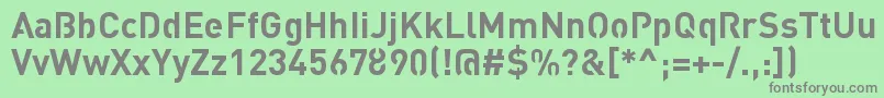 フォントStreetvertisingBoldPublic – 緑の背景に灰色の文字