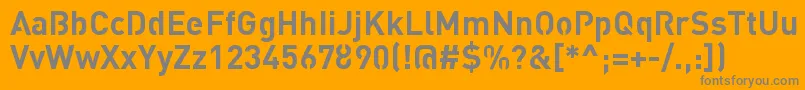 Шрифт StreetvertisingBoldPublic – серые шрифты на оранжевом фоне
