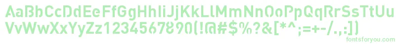 Czcionka StreetvertisingBoldPublic – zielone czcionki