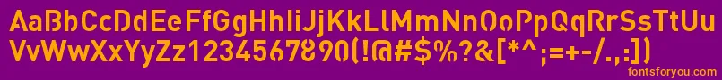Шрифт StreetvertisingBoldPublic – оранжевые шрифты на фиолетовом фоне