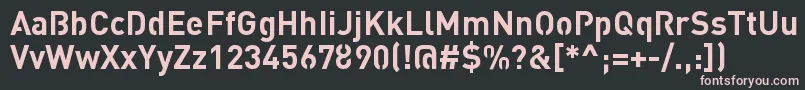 StreetvertisingBoldPublic Font – Pink Fonts on Black Background