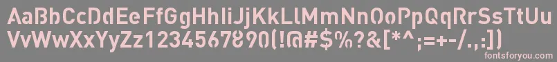 フォントStreetvertisingBoldPublic – 灰色の背景にピンクのフォント