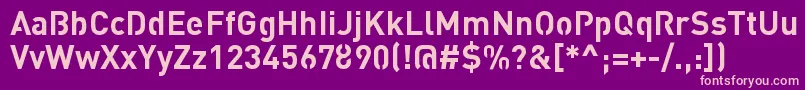 Шрифт StreetvertisingBoldPublic – розовые шрифты на фиолетовом фоне