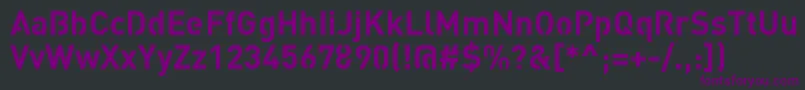 StreetvertisingBoldPublic-fontti – violetit fontit mustalla taustalla