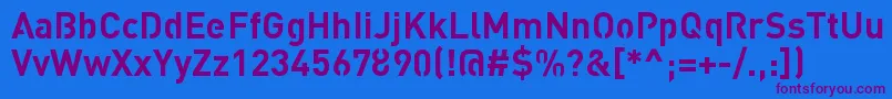 Шрифт StreetvertisingBoldPublic – фиолетовые шрифты на синем фоне