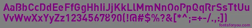 StreetvertisingBoldPublic Font – Purple Fonts on Gray Background