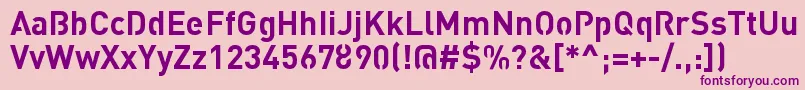 StreetvertisingBoldPublic-fontti – violetit fontit vaaleanpunaisella taustalla