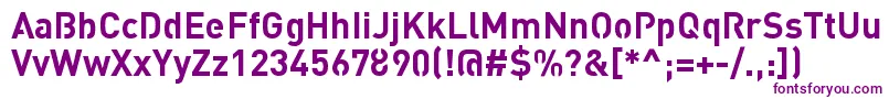 StreetvertisingBoldPublic-Schriftart – Violette Schriften auf weißem Hintergrund