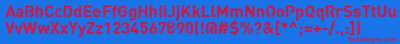 Police StreetvertisingBoldPublic – polices rouges sur fond bleu