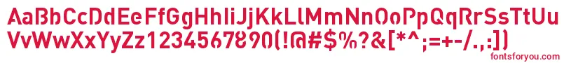 StreetvertisingBoldPublic-fontti – punaiset fontit valkoisella taustalla