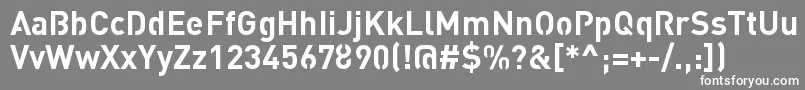 StreetvertisingBoldPublic-fontti – valkoiset fontit harmaalla taustalla