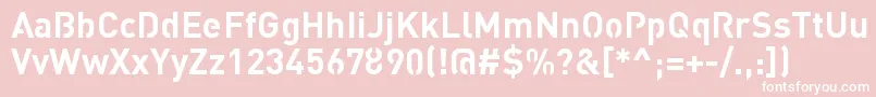 StreetvertisingBoldPublic-fontti – valkoiset fontit vaaleanpunaisella taustalla