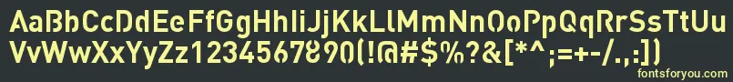 Шрифт StreetvertisingBoldPublic – жёлтые шрифты на чёрном фоне