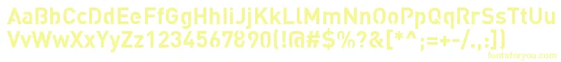 Czcionka StreetvertisingBoldPublic – żółte czcionki