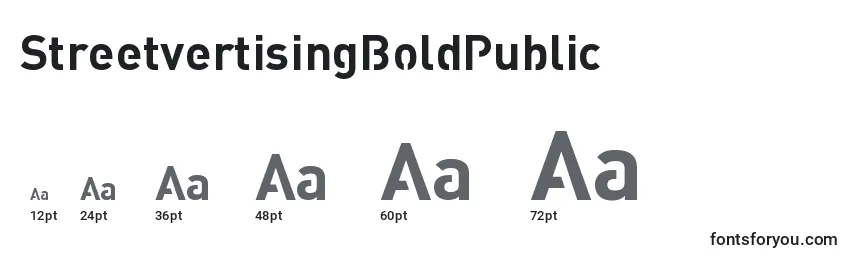 StreetvertisingBoldPublic Font Sizes