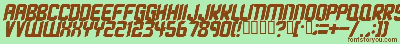 Strangephenomena Font – Brown Fonts on Green Background