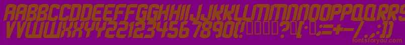 Strangephenomena Font – Brown Fonts on Purple Background