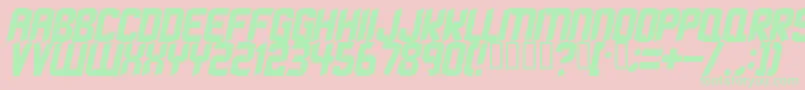 Strangephenomena Font – Green Fonts on Pink Background