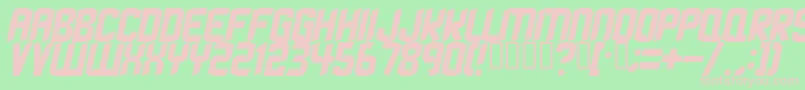 Strangephenomena Font – Pink Fonts on Green Background