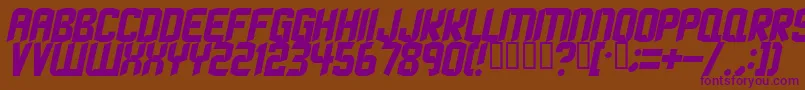 Strangephenomena Font – Purple Fonts on Brown Background