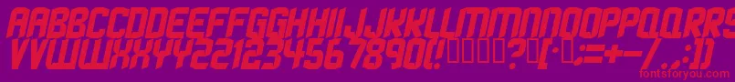 Strangephenomena Font – Red Fonts on Purple Background