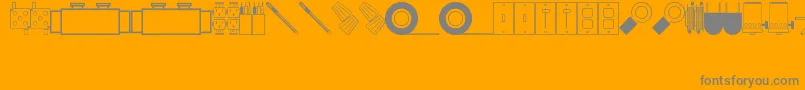 Más sobre la fuente ElectricalItemsJl fuente ElectricalItemsJl – Fuentes Grises Sobre Fondo Naranja