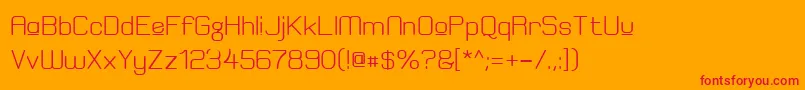 ElgethyEstUpperBold Font – Red Fonts on Orange Background