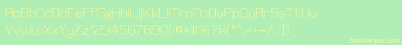 ElgethyEstUpperBold Font – Yellow Fonts on Green Background