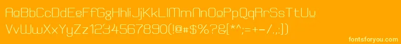 ElgethyEstUpperBold Font – Yellow Fonts on Orange Background