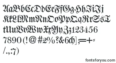 W650BlackletterRegular font – Fonts Starting With W