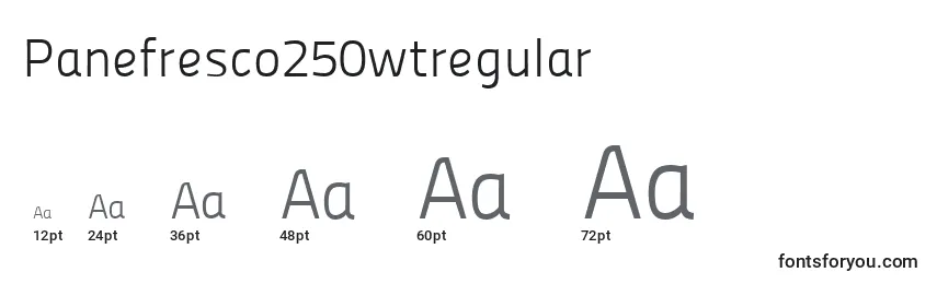 Panefresco250wtregular Font Sizes