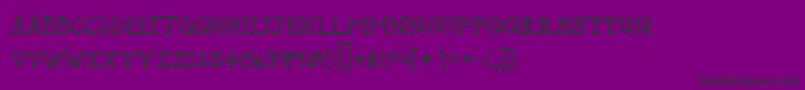 RundMarker Font – Black Fonts on Purple Background