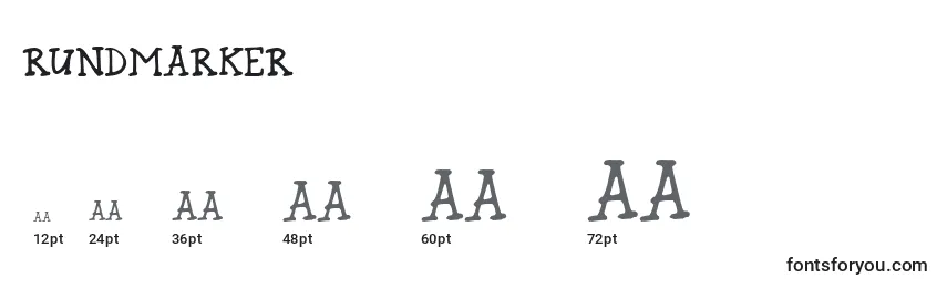 RundMarker Font Sizes