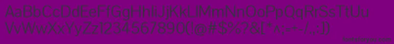 PontanosansRegular Font – Black Fonts on Purple Background