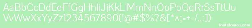 PontanosansRegular Font – White Fonts on Green Background