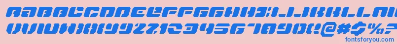 Danstargateexi Font – Blue Fonts on Pink Background