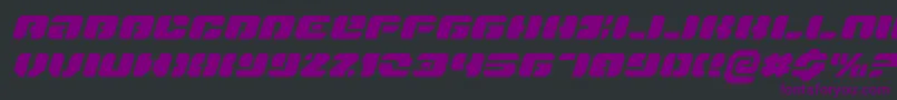 Danstargateexi Font – Purple Fonts on Black Background