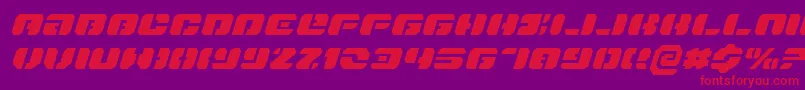 Danstargateexi Font – Red Fonts on Purple Background