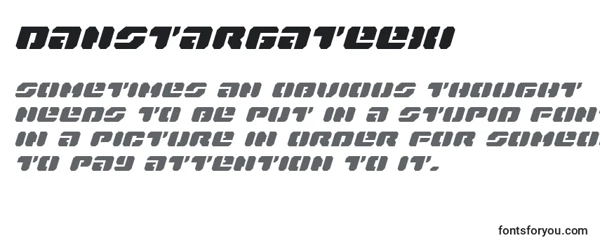 Шрифт Danstargateexi