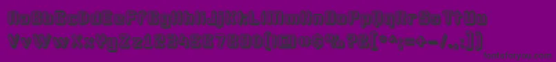 Podaa Font – Black Fonts on Purple Background