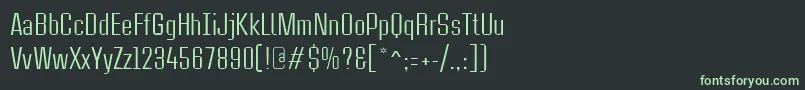 Шрифт CasestudynooneLtRegular – зелёные шрифты на чёрном фоне