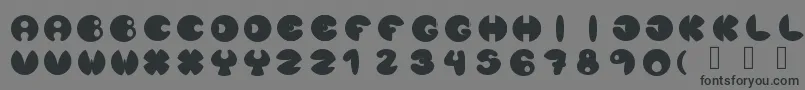 Lunanuevatype Font – Black Fonts on Gray Background