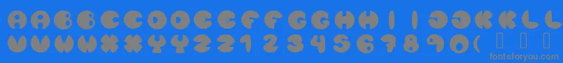 fuente Lunanuevatype – Fuentes Grises Sobre Fondo Azul
