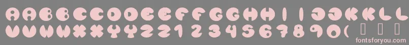 Lunanuevatype Font – Pink Fonts on Gray Background