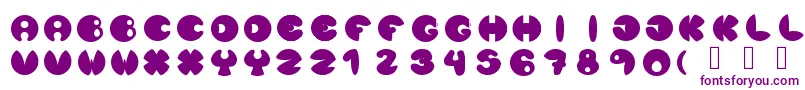 Lunanuevatype Font – Purple Fonts on White Background