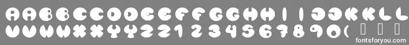 Lunanuevatype Font – White Fonts on Gray Background