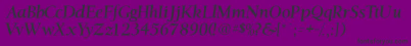 Ostentiassk Font – Black Fonts on Purple Background