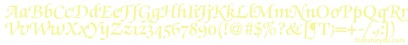 ZabriskiescriptswashdemiRegularDb Font – Yellow Fonts