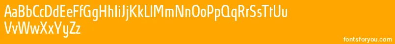 Шрифт AbsolutProBookcondensed – белые шрифты на оранжевом фоне