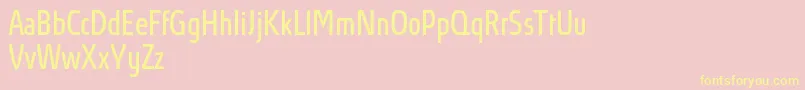 AbsolutProBookcondensed Font – Yellow Fonts on Pink Background